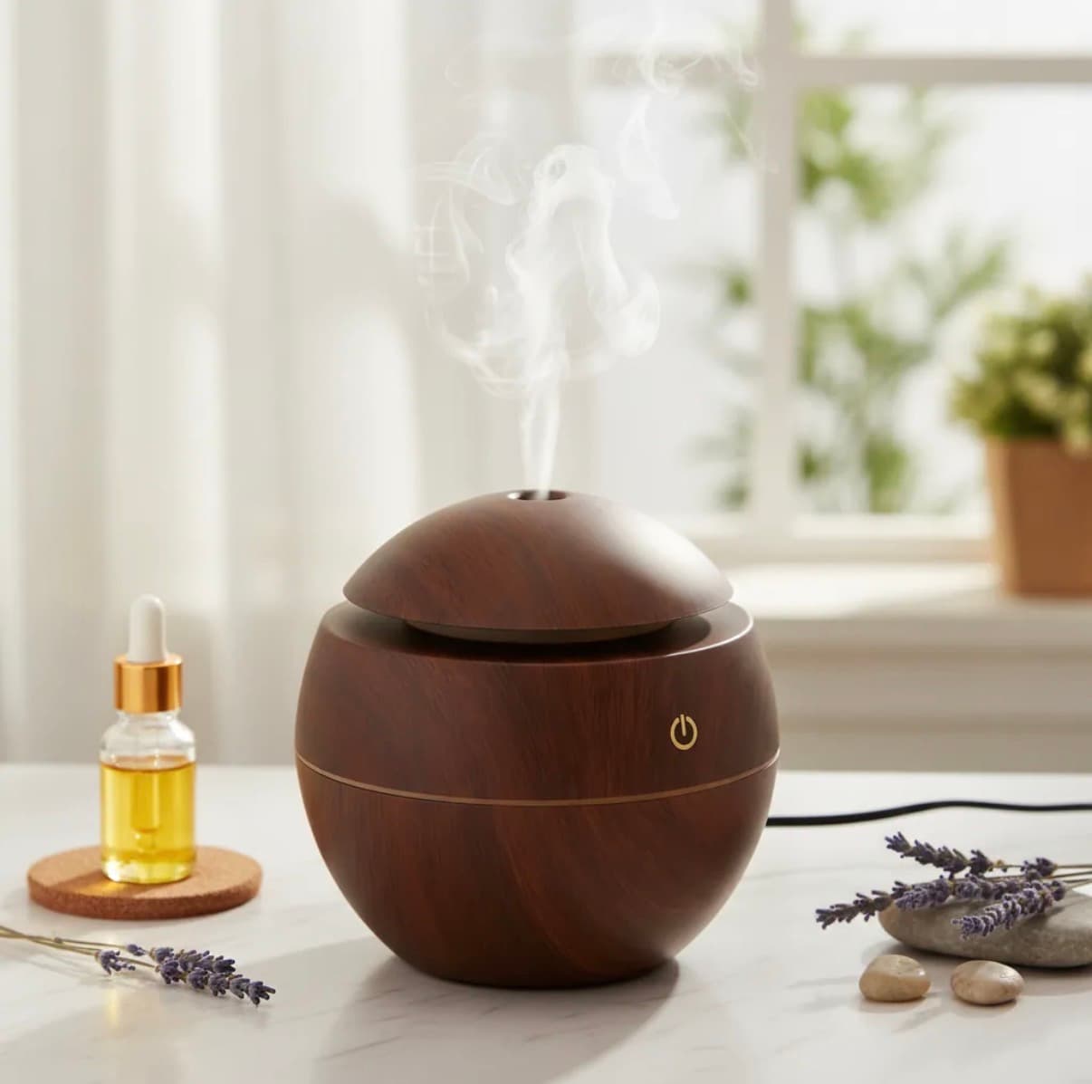 Humidificador Difusor Aromaterapia Led Pebetero 