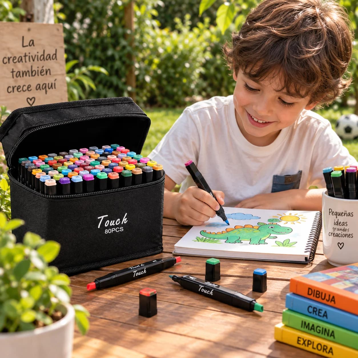 Estuche de marcadores 80pcs - color y creatividad