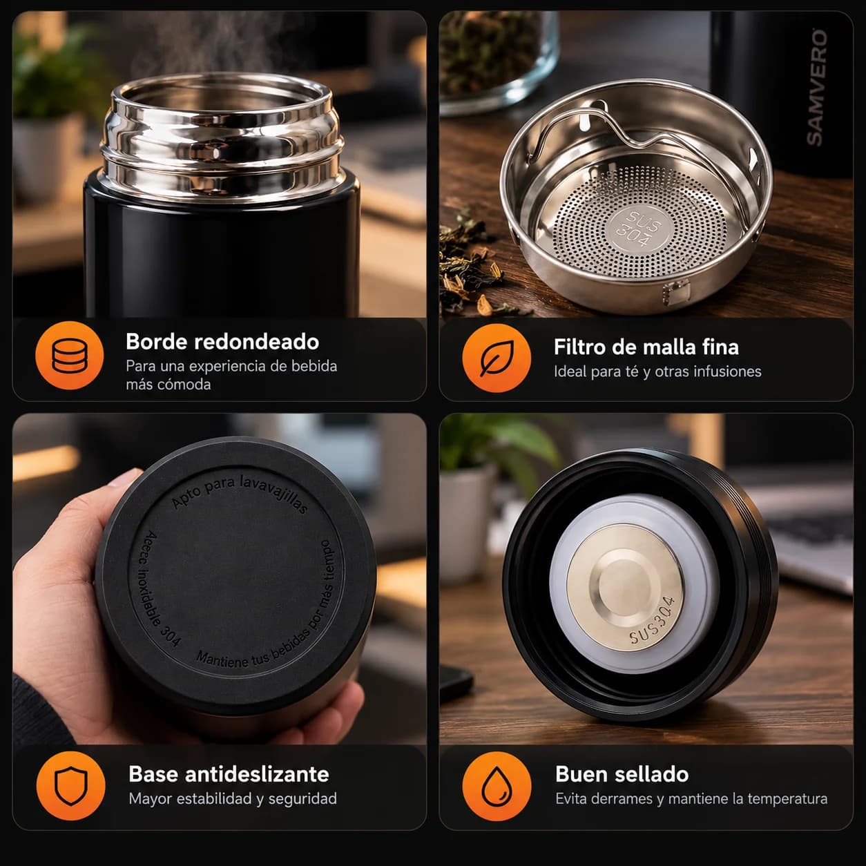 Termo para bebidas digital – 500 ml