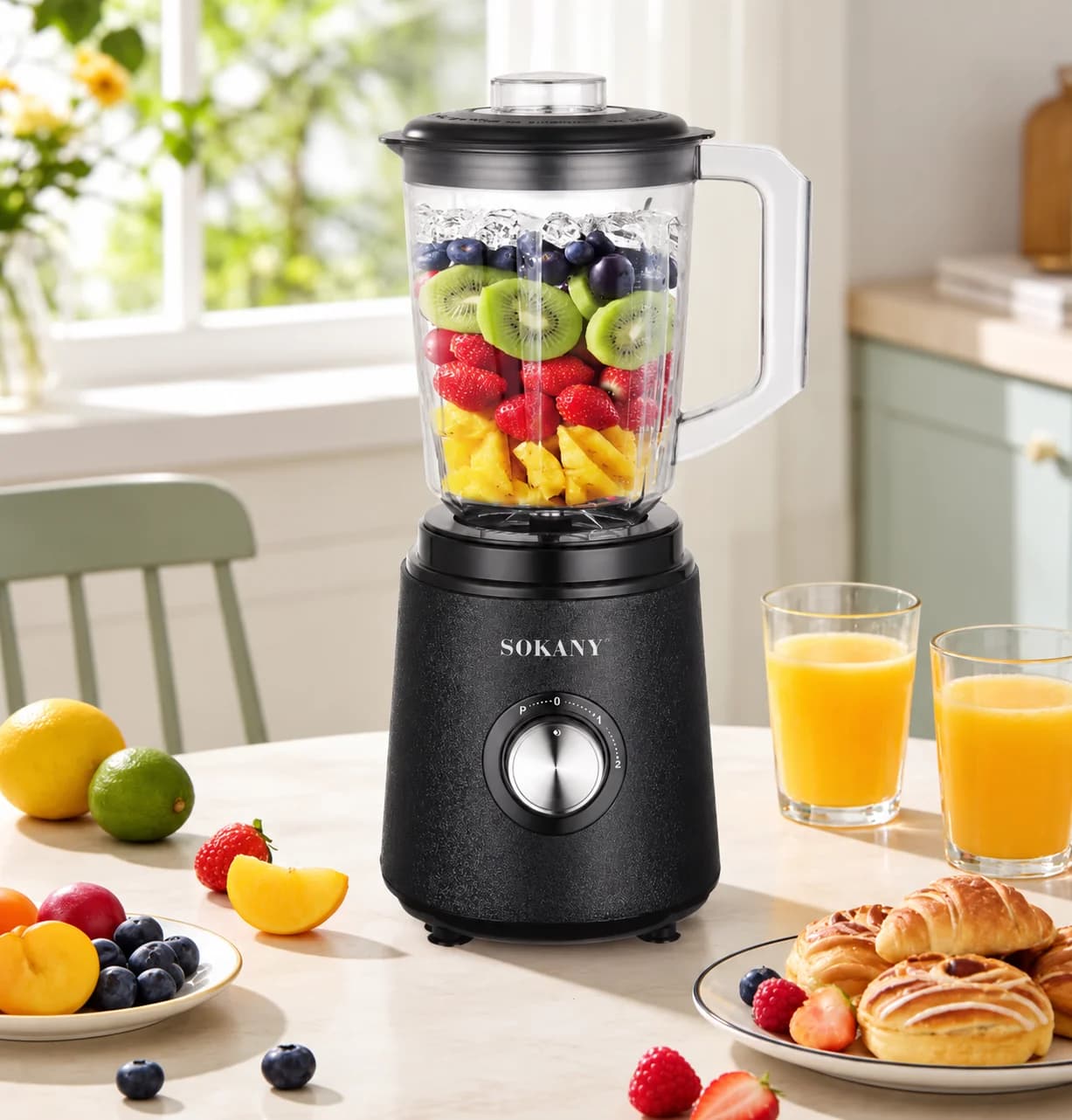Licuadora sokany 800w – 1.6 L | 2 velocidades