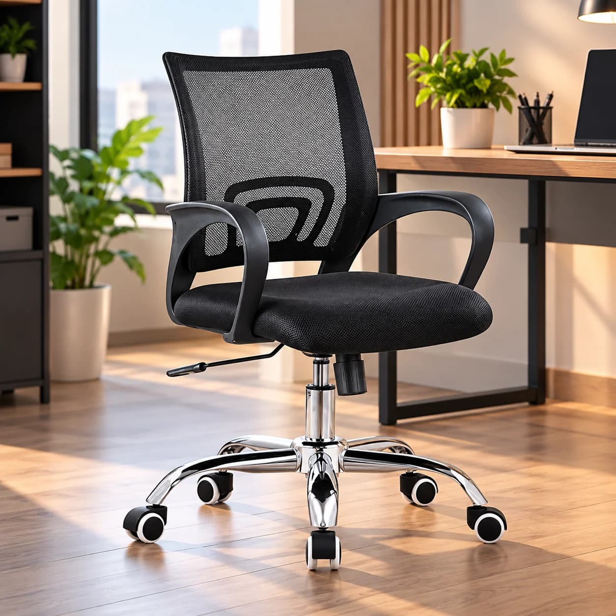 Silla ejecutiva de escritorio – ergonómica con ruedas
