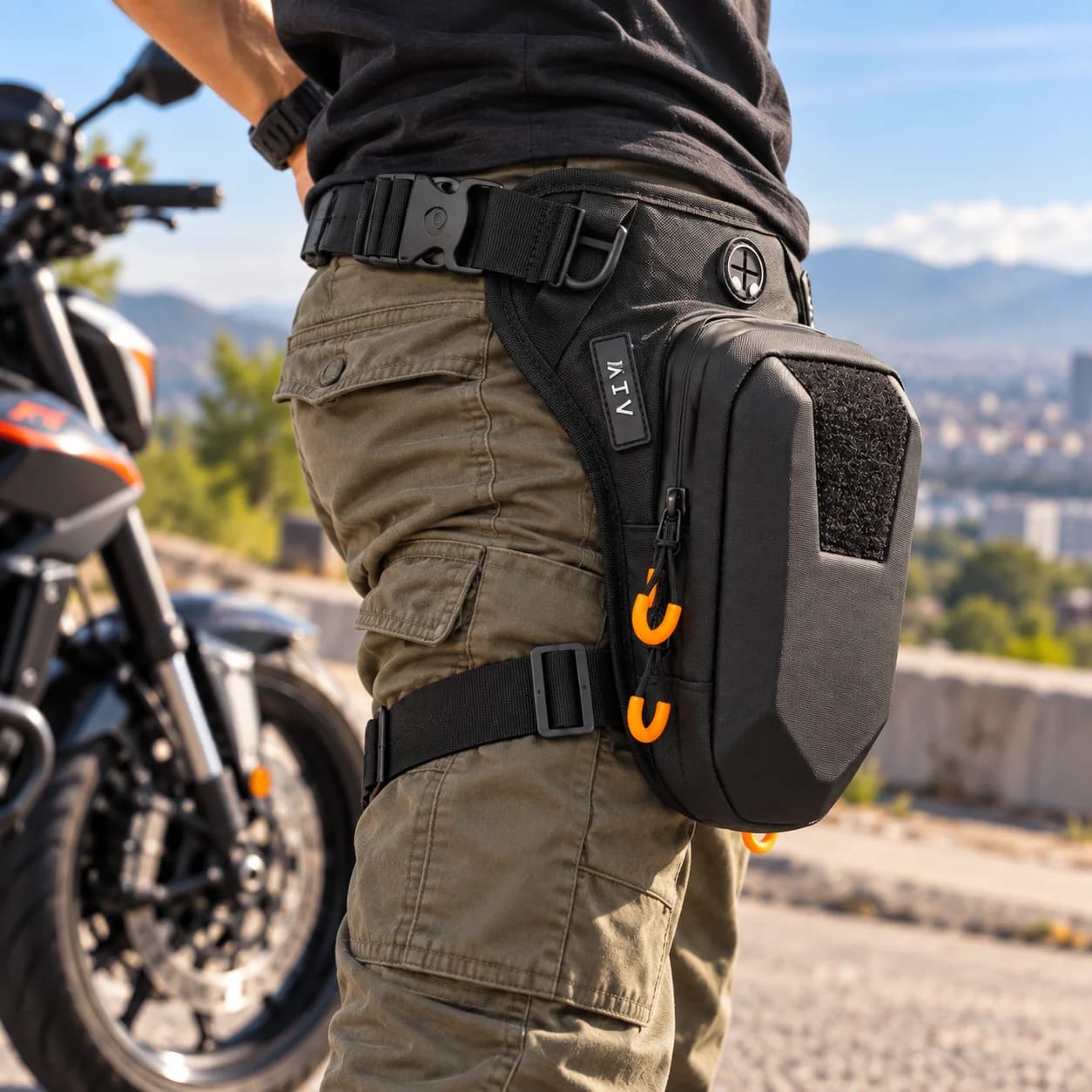 Bolso ajustable para cintura y pierna – práctico y versátil