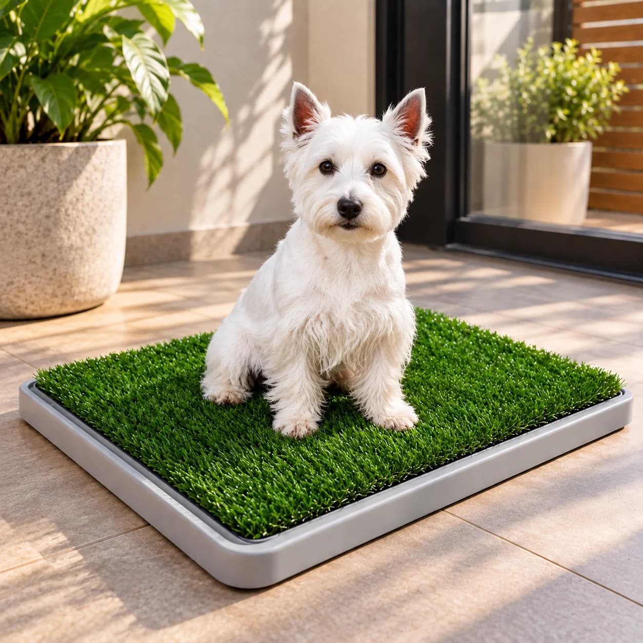 Tapete de baño pasto entrenador para mascotas Potty Patch
