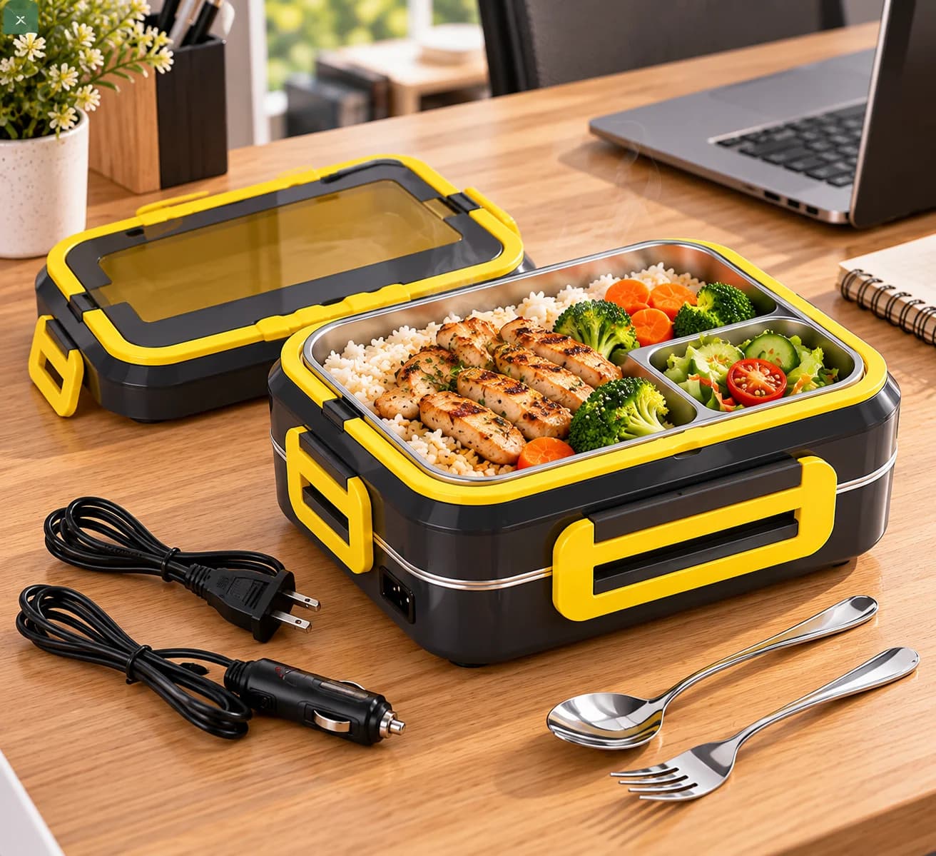 Lonchera eléctrica portátil Lunchbox 1.5 litros – negra
